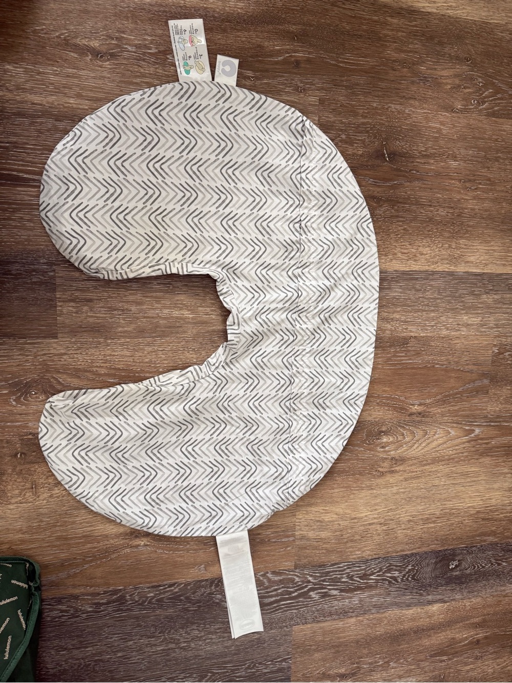 Boppy Neutral Chevron Nursing Pillow Cover